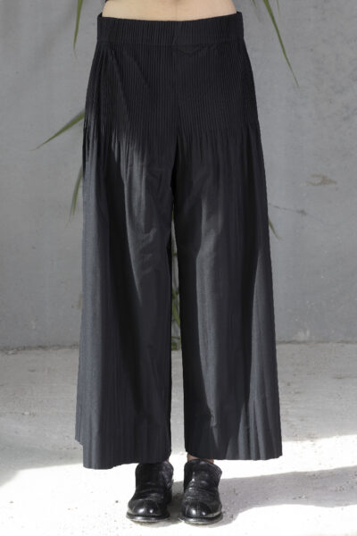 pantalone palazzo plissé